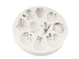 Molde silicona 10 frutas surtidas